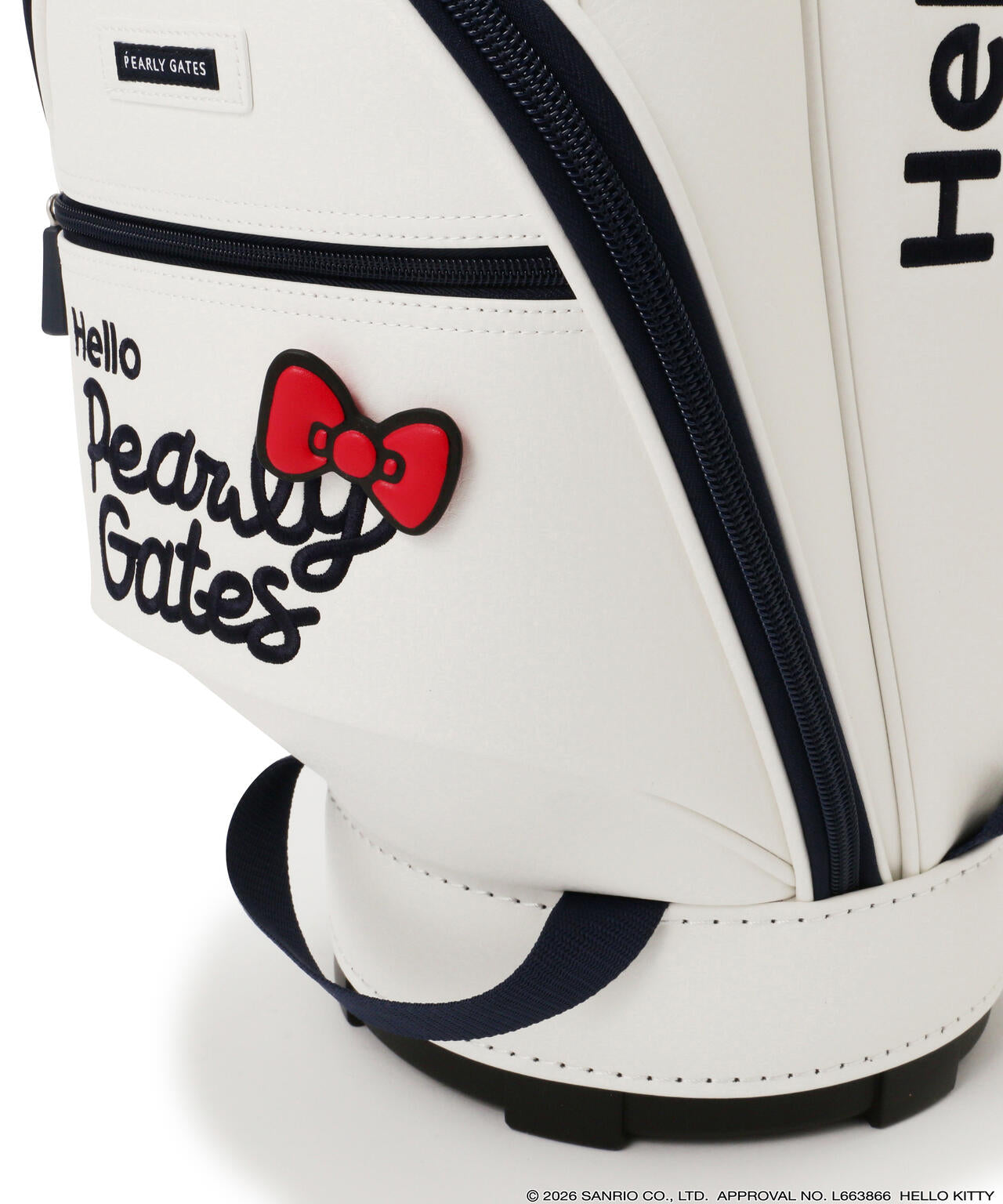 【Hello Kitty×PEARLY GATES】合皮キャディバッグ (46インチ対応) (UNISEX)