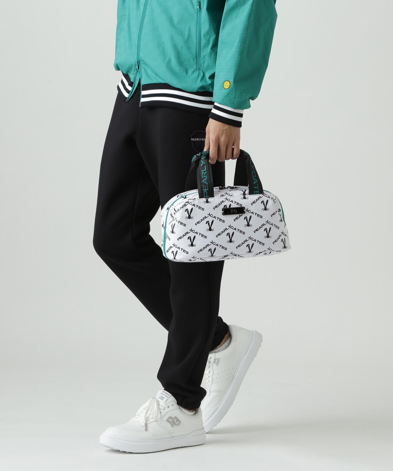 ロゴうさぎアーガイル柄カートバッグ (UNISEX)