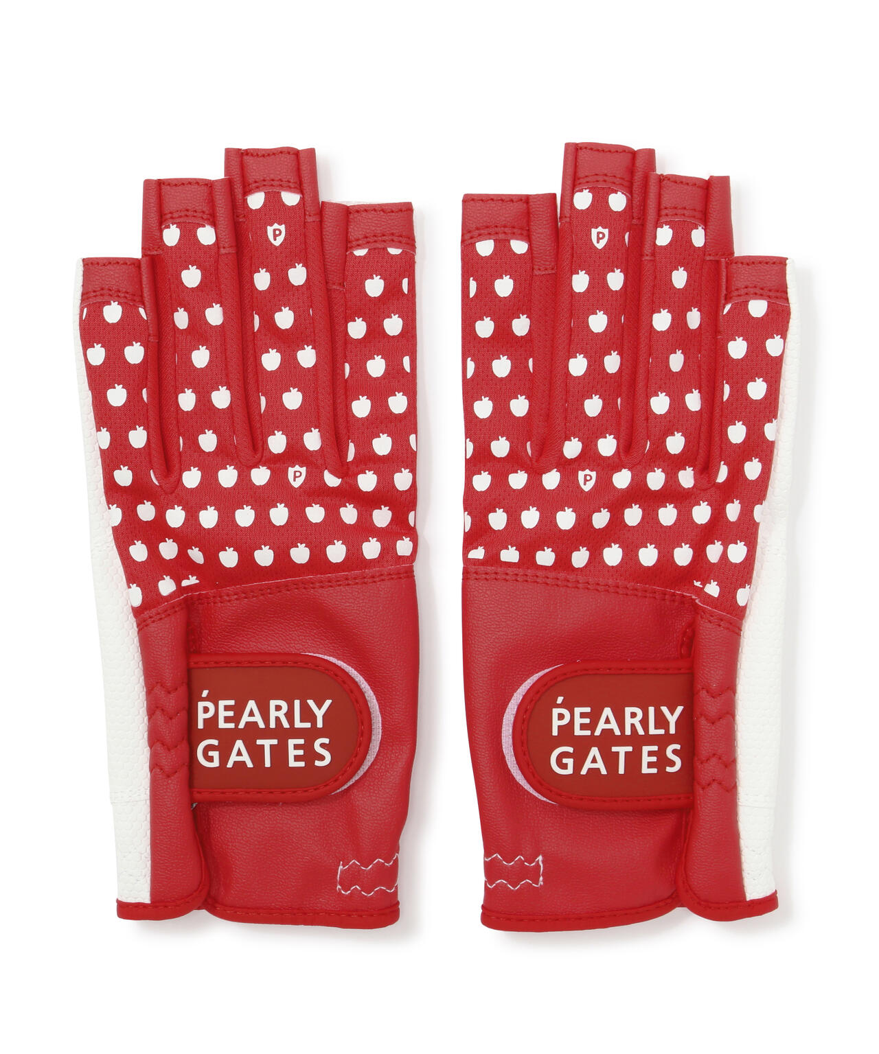 りんご柄メッシュネイルスルーグローブ (両手用) (LADIES)