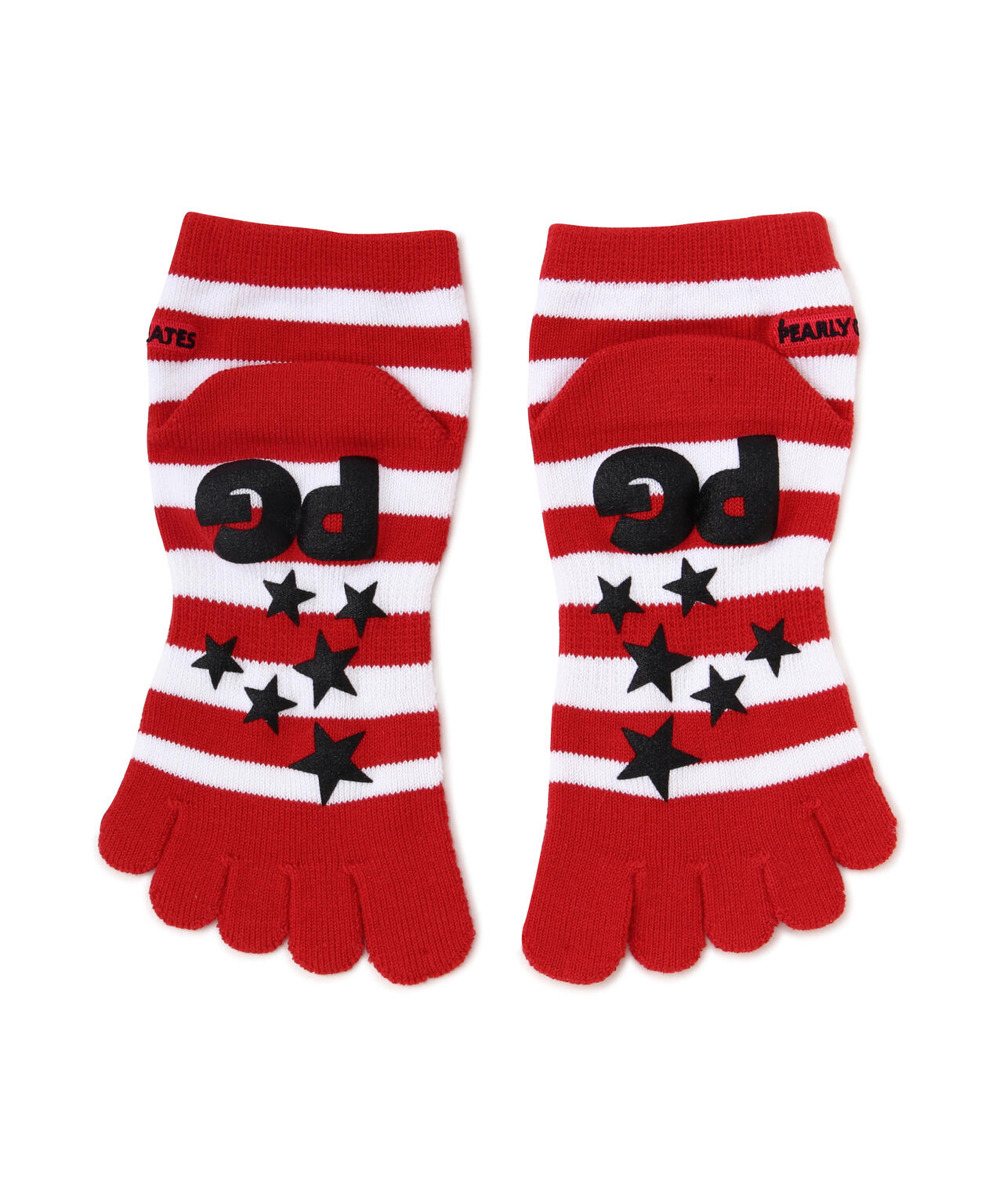 5本指ボーダーショートソックス (MENS)