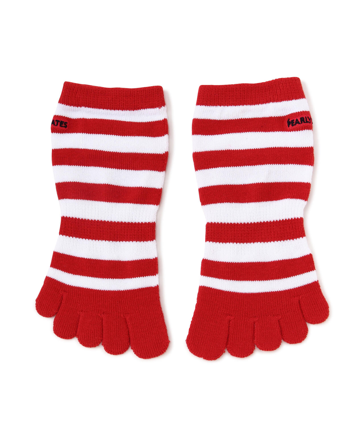 5本指ボーダーショートソックス (MENS)