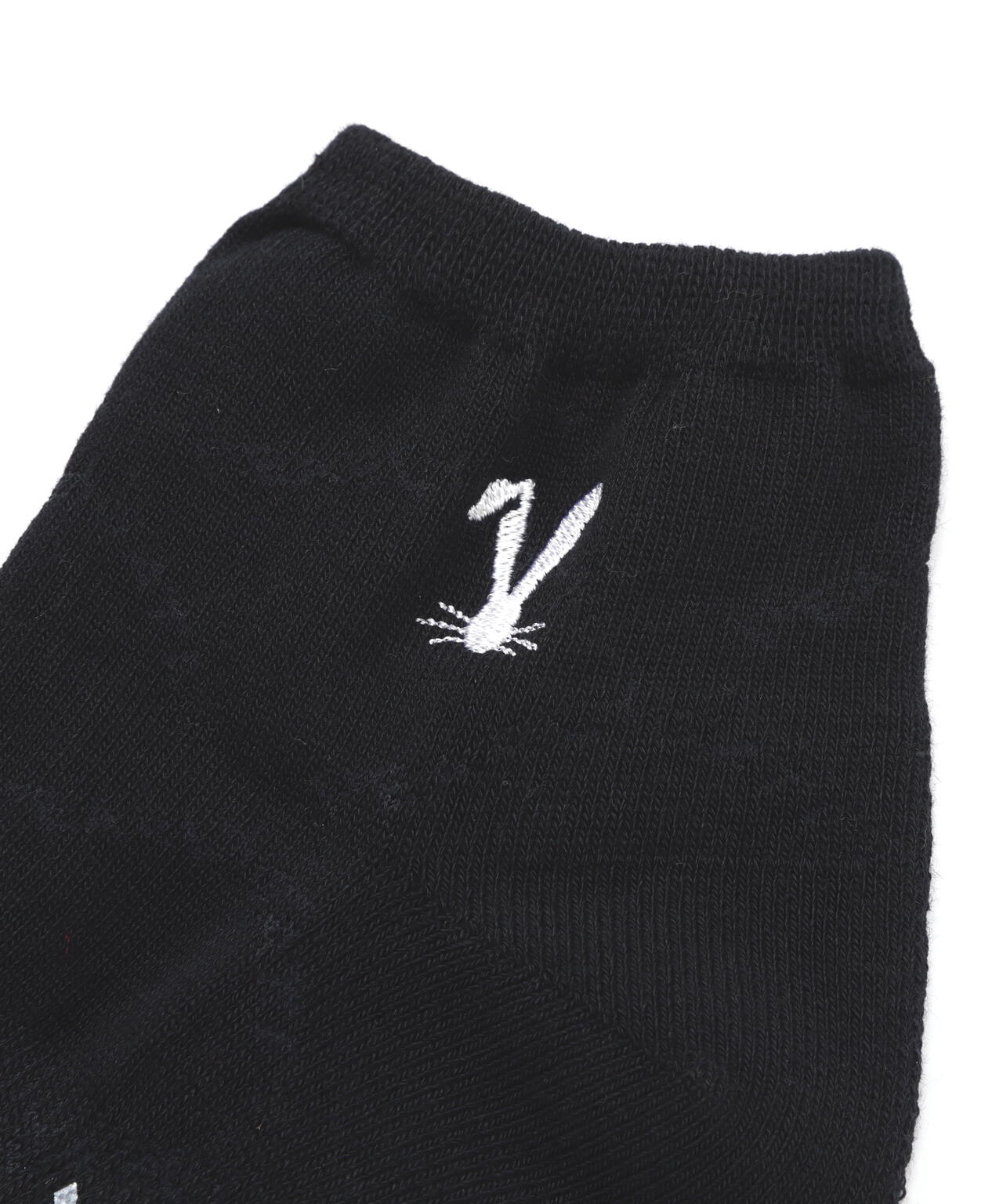 ロゴアーガイル柄ショートソックス (LADIES)