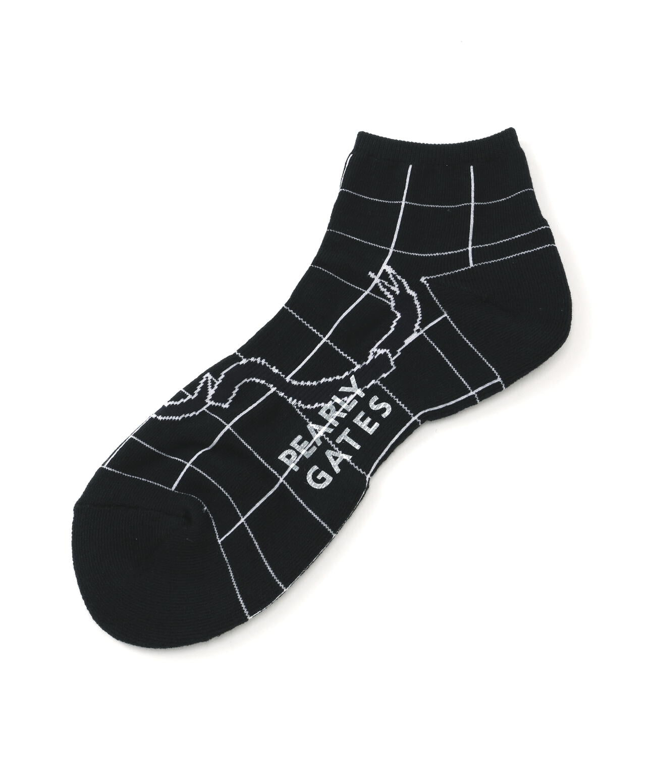 ウィンドペン柄ショートソックス (MENS)