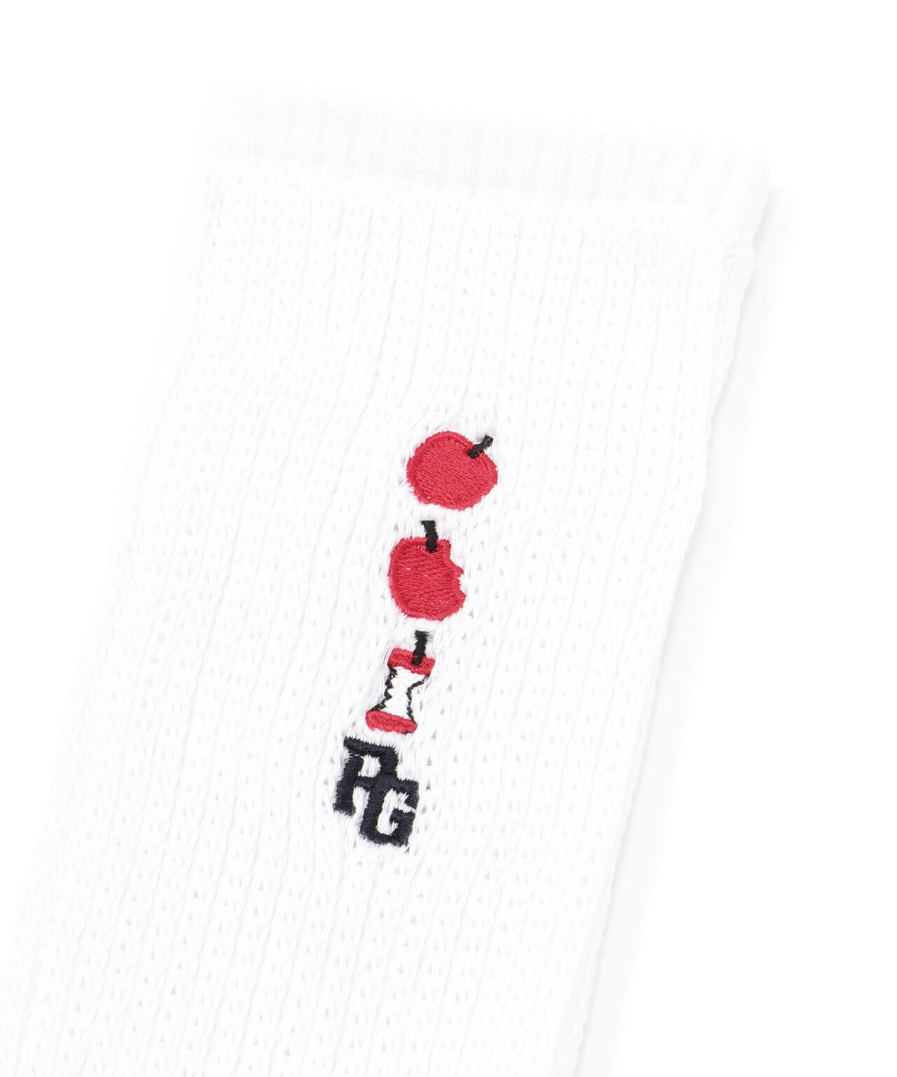 りんご刺繍ルーズミドルソックス (MENS)