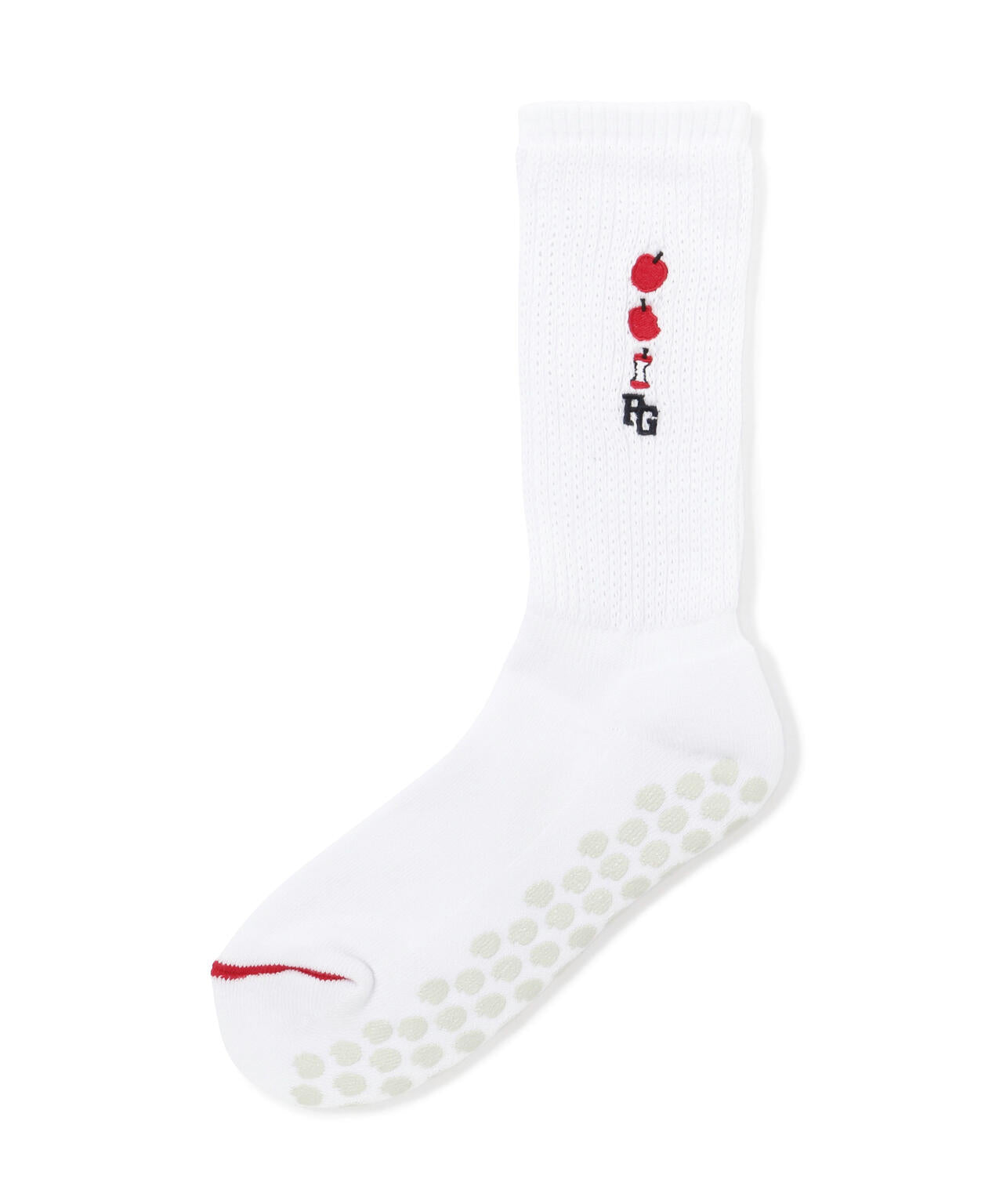 りんご刺繍ルーズミドルソックス (LADIES)