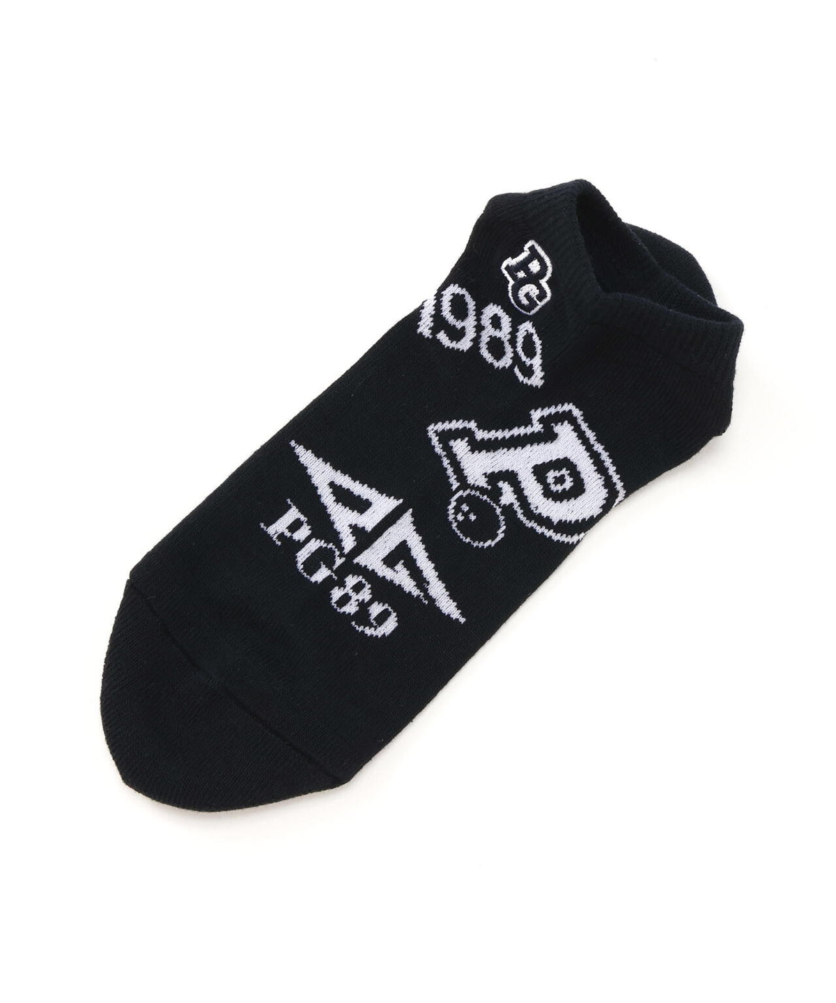 カレッジロゴ柄アンクルソックス (MENS)