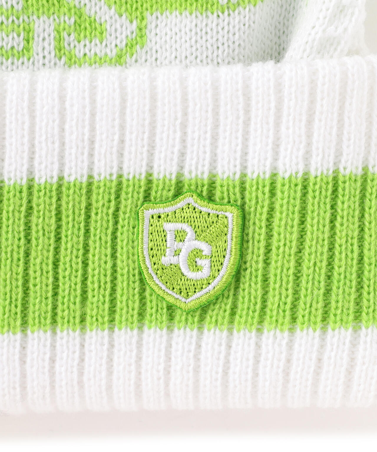 ボーダー柄ロゴニットワッチ (UNISEX)