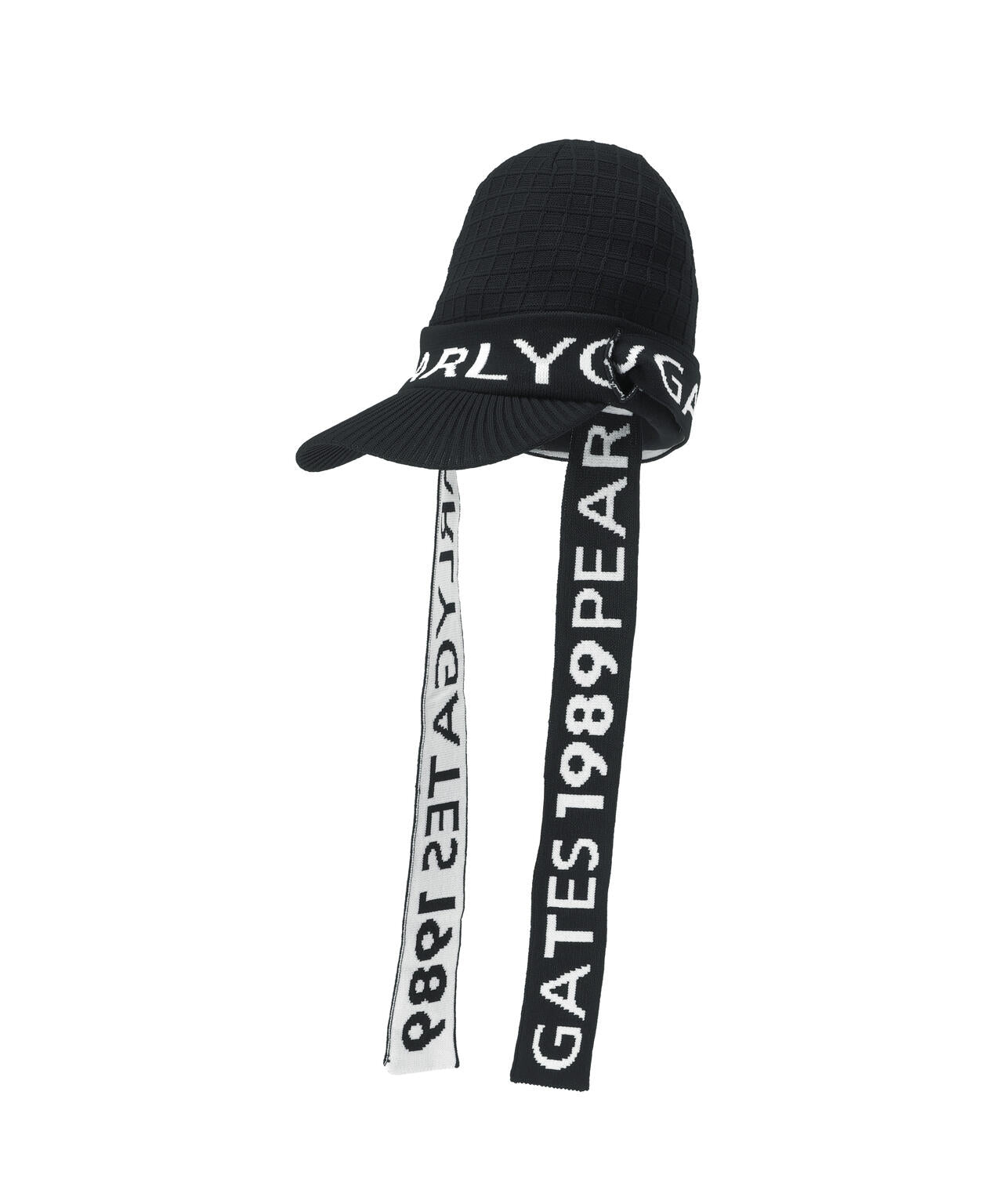 ロゴマフラーつきつば付きニットワッチ (UNISEX)
