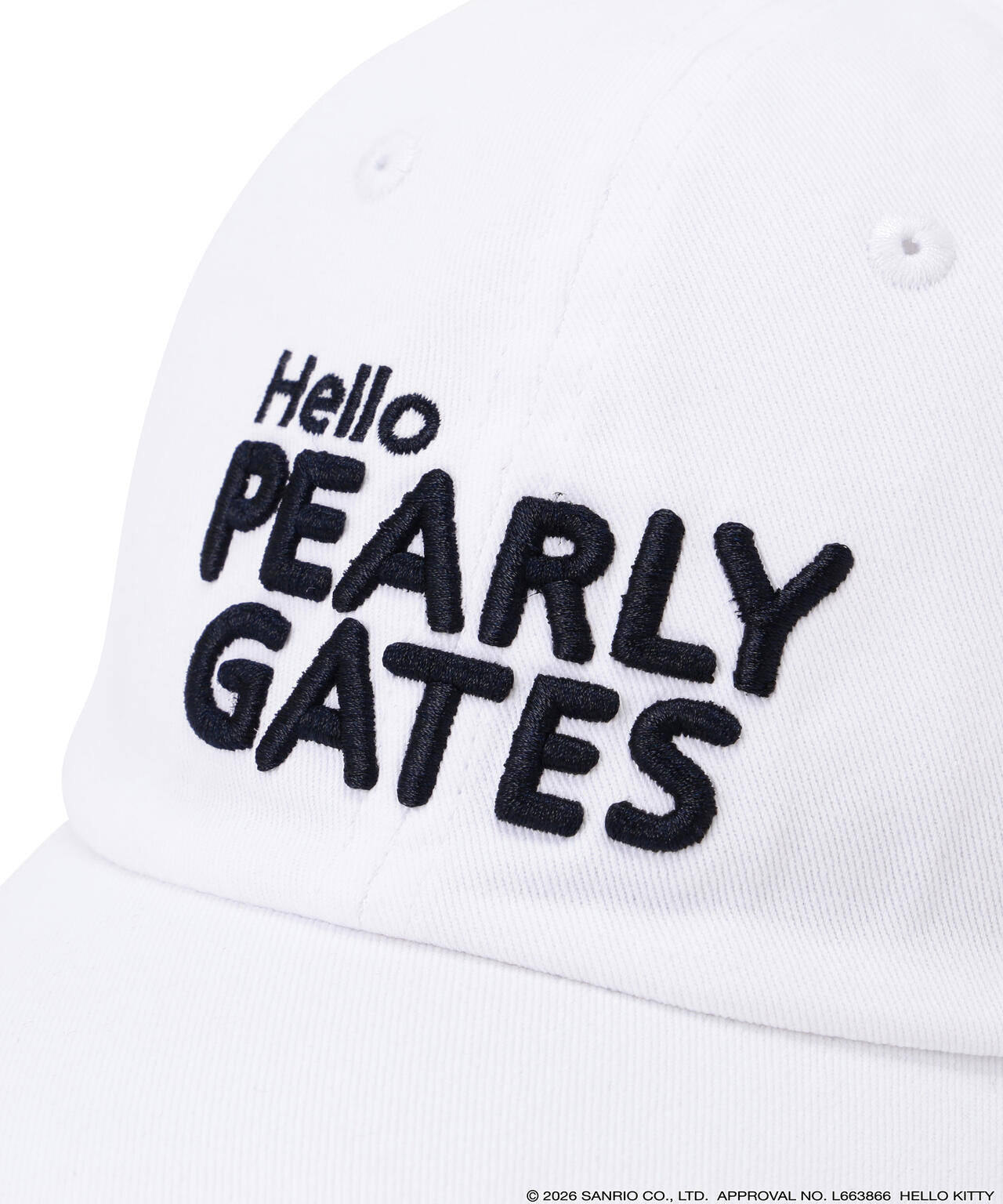 【Hello Kitty×PEARLY GATES】ツイルキャップ (UNISEX)