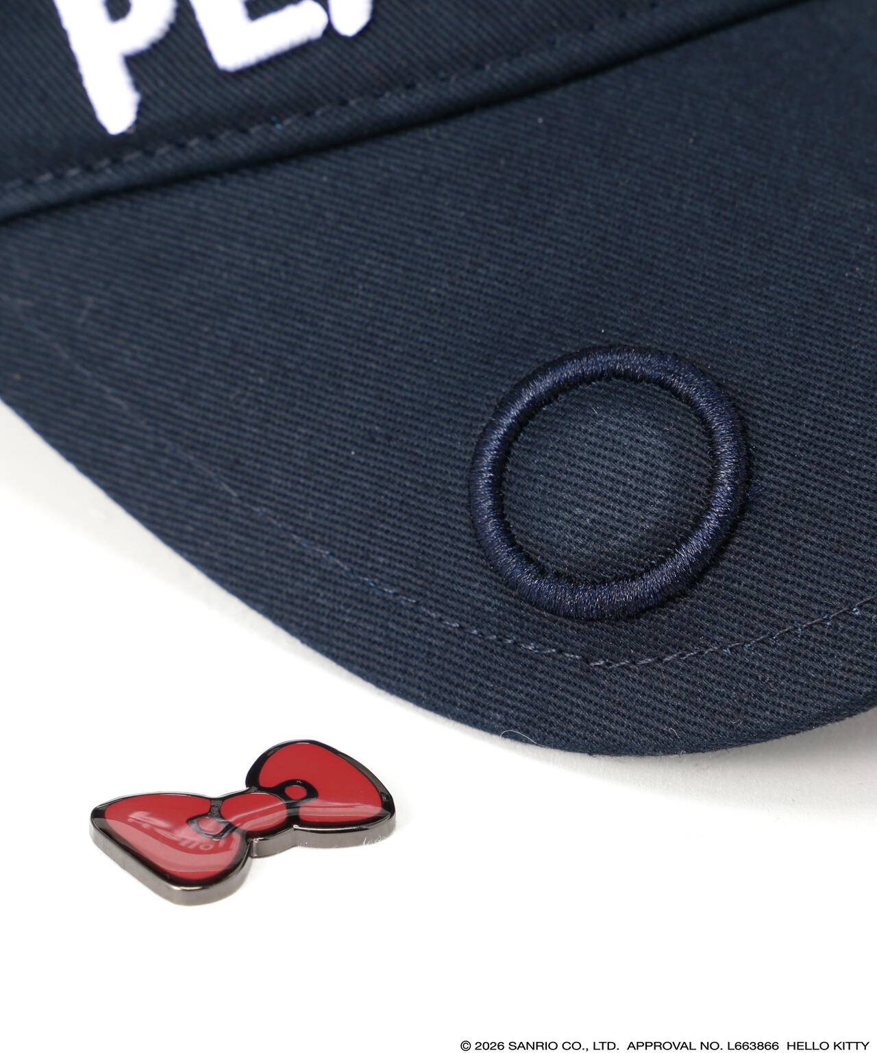 【Hello Kitty×PEARLY GATES】ツイルバイザー (UNISEX)