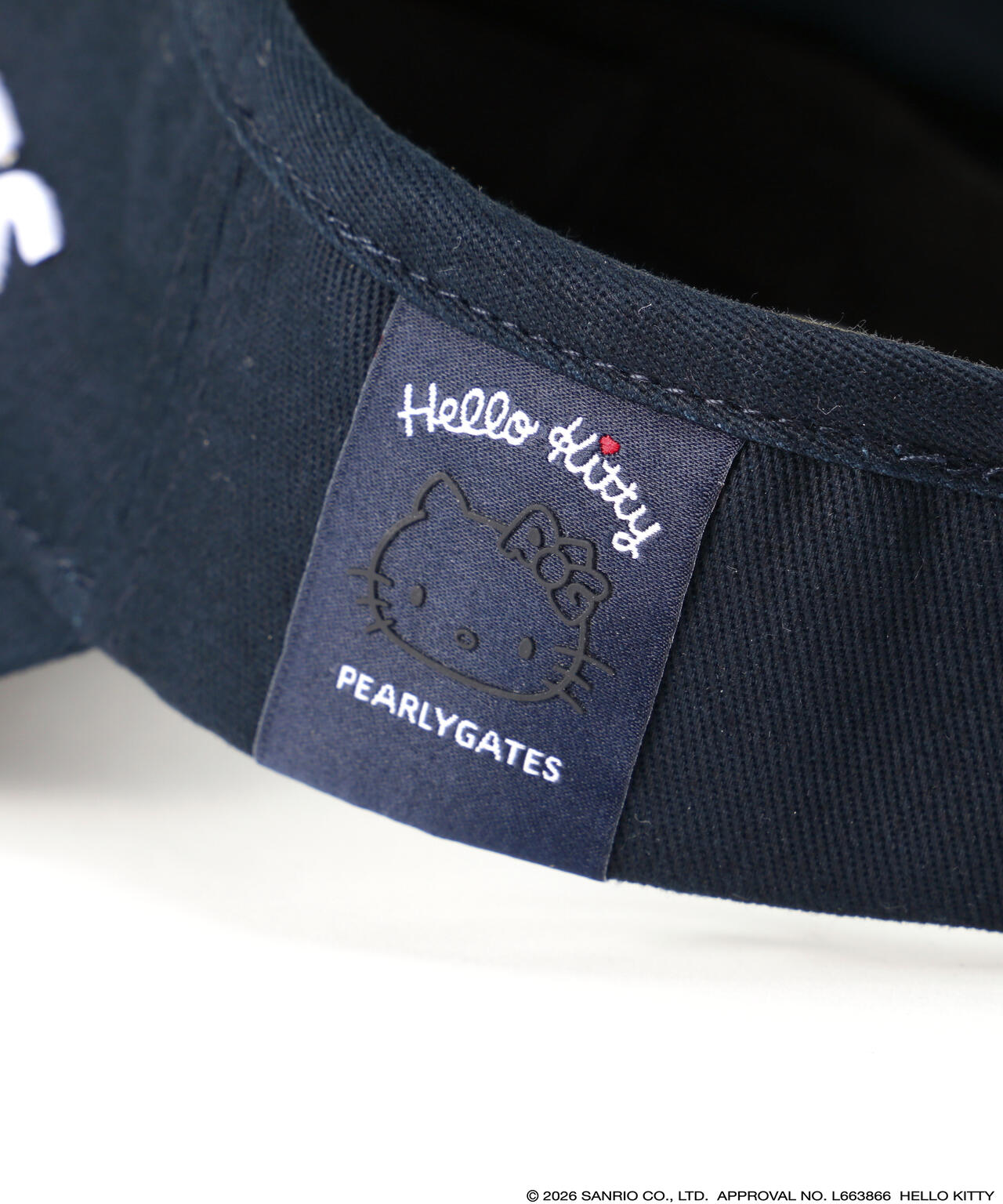 【Hello Kitty×PEARLY GATES】ツイルバイザー (UNISEX)