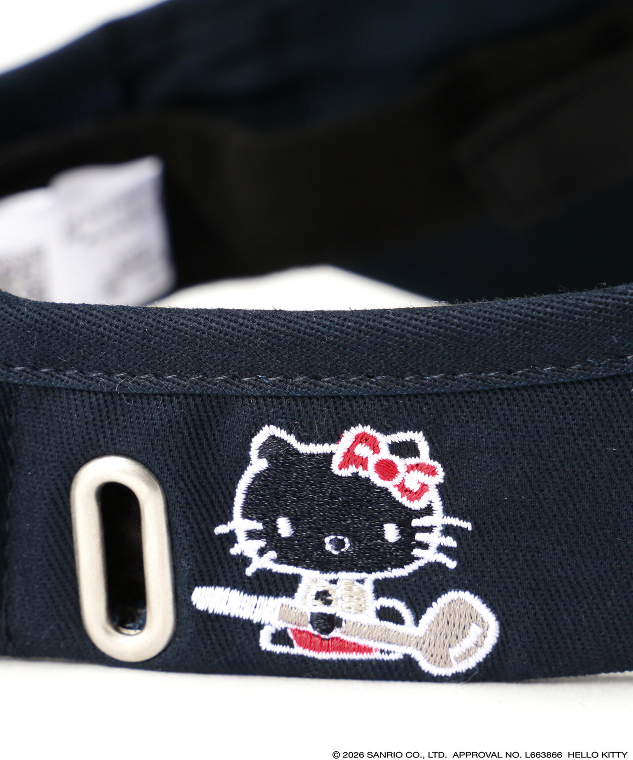 【Hello Kitty×PEARLY GATES】ツイルバイザー (UNISEX)