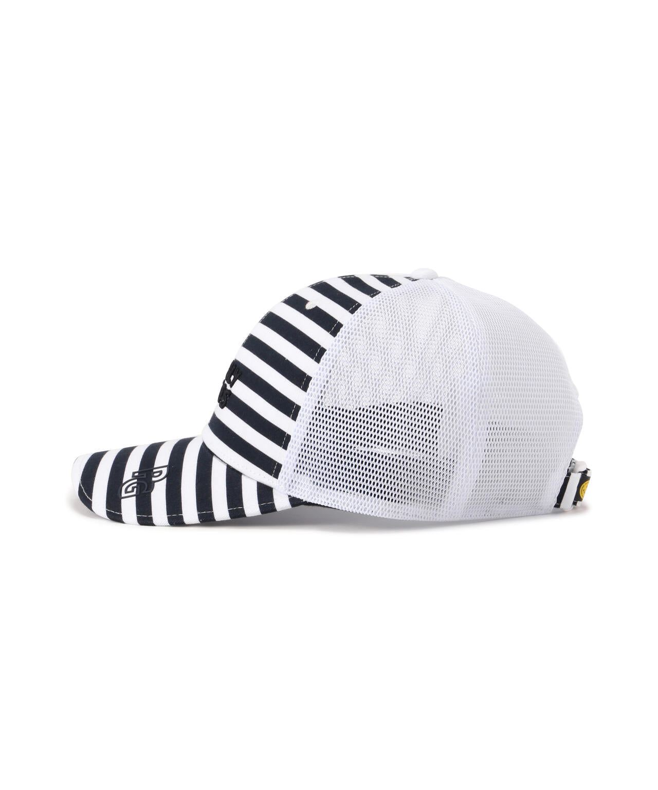 【PG is PG】メッシュ×リサイクルツイルキャップ <ボーダー柄> (UNISEX)