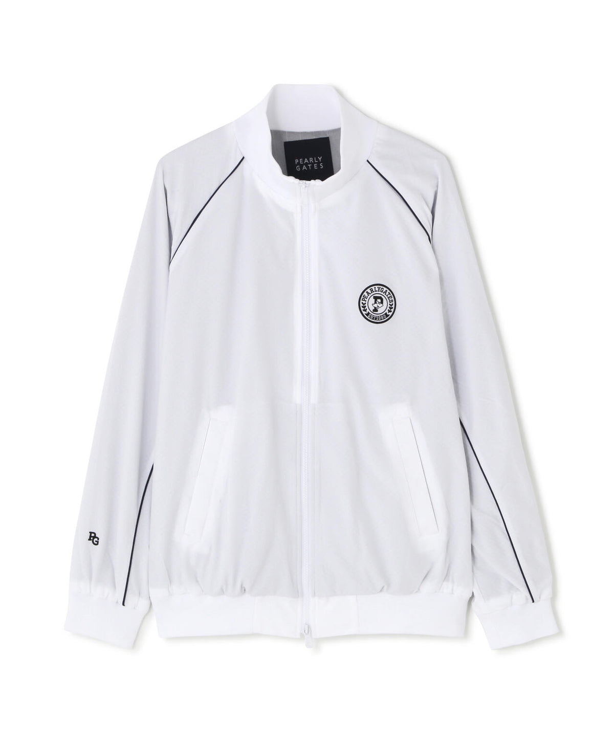 Peメカニカルストレッチ手裏剣ジャガードスタンドジップブルゾン (MENS)
