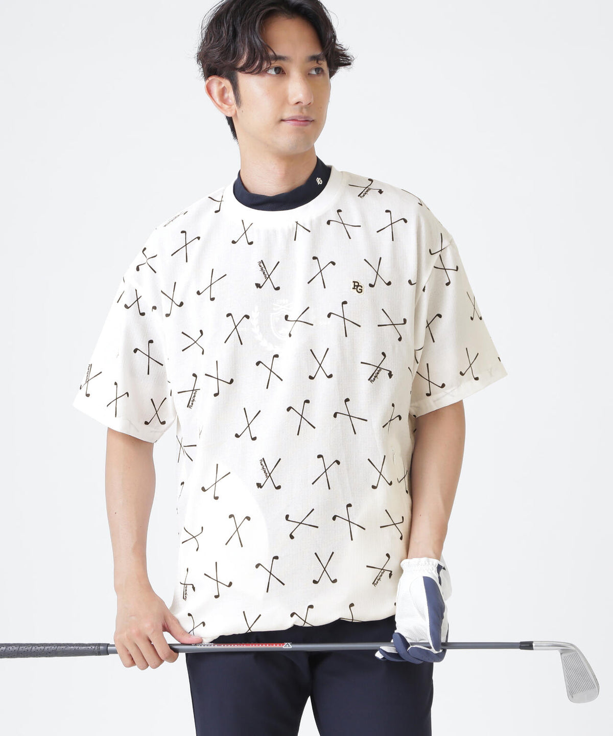 4WAY高通気Woven <ゴルフクラブ柄> (MENS)