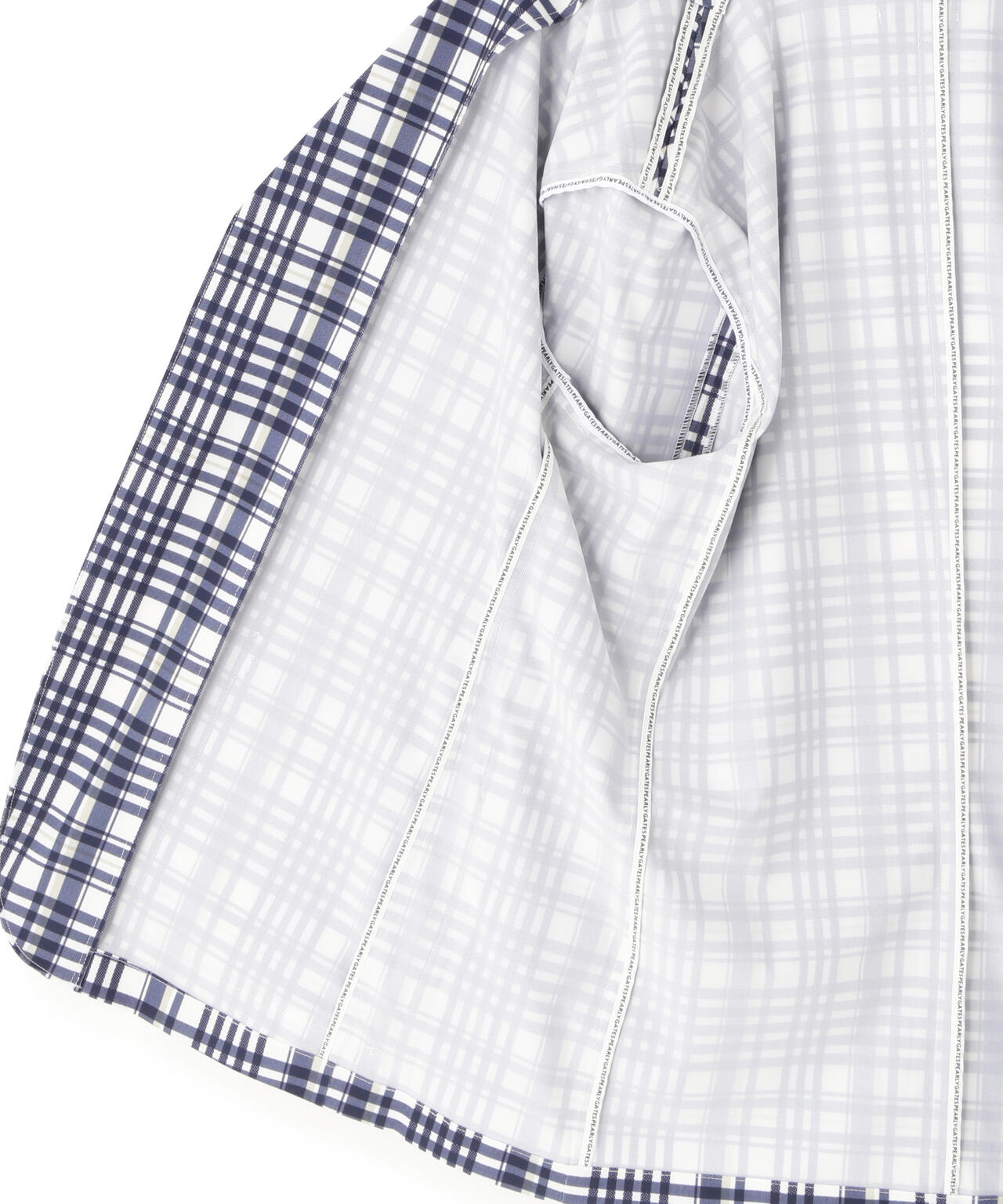 Peストレッチトリコットメッシュジャケット <チェック柄> (MENS)