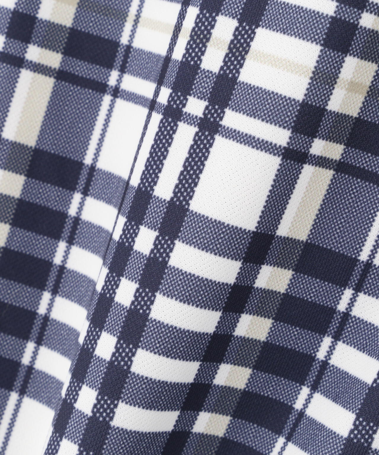 Peストレッチトリコットメッシュジャケット <チェック柄> (MENS)