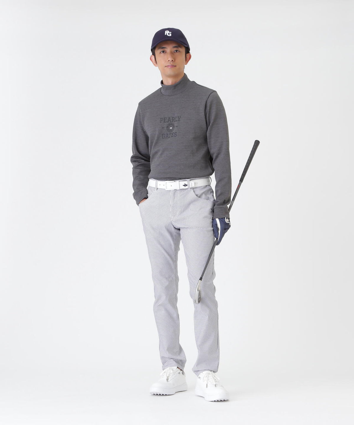 C/Peストレッチカルゼ5ポケットパンツ <手裏剣千鳥柄> (MENS)