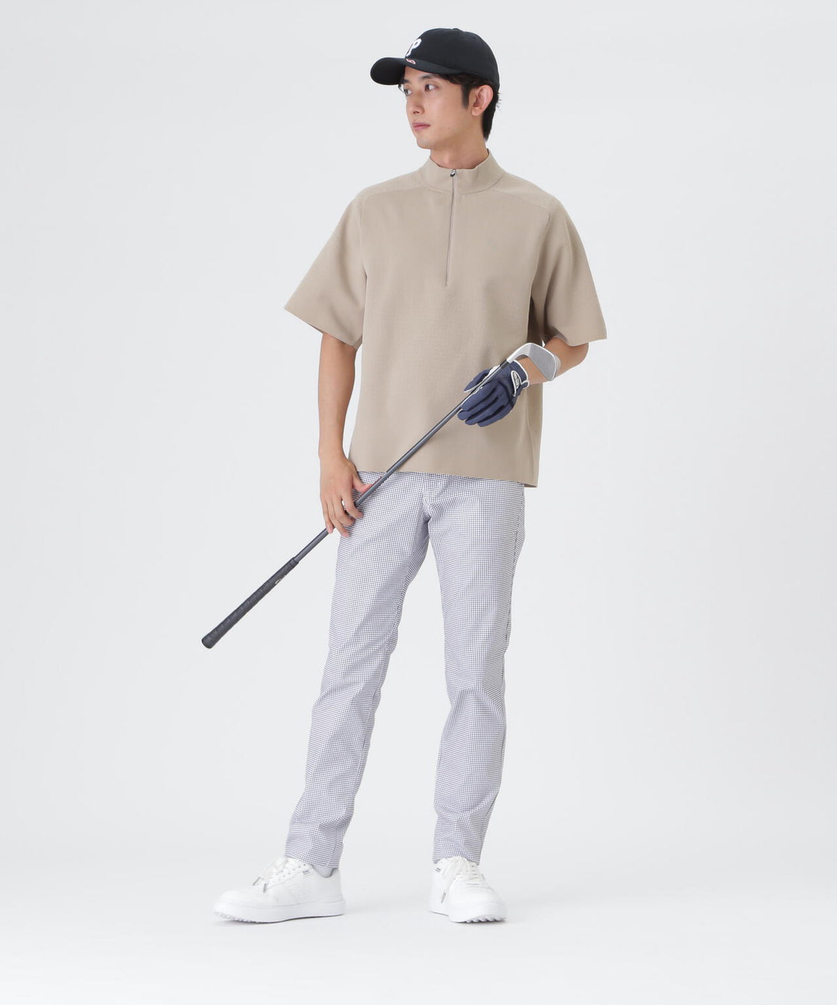 C/Peストレッチカルゼ5ポケットパンツ <手裏剣千鳥柄> (MENS)