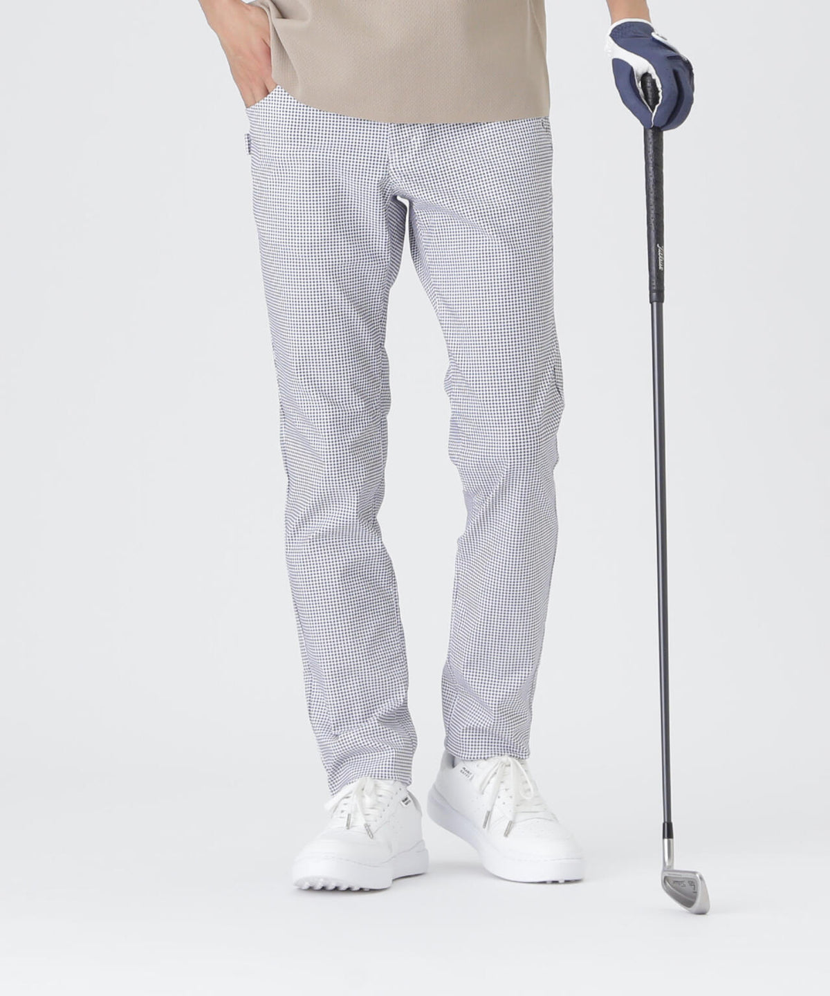 C/Peストレッチカルゼ5ポケットパンツ <手裏剣千鳥柄> (MENS)