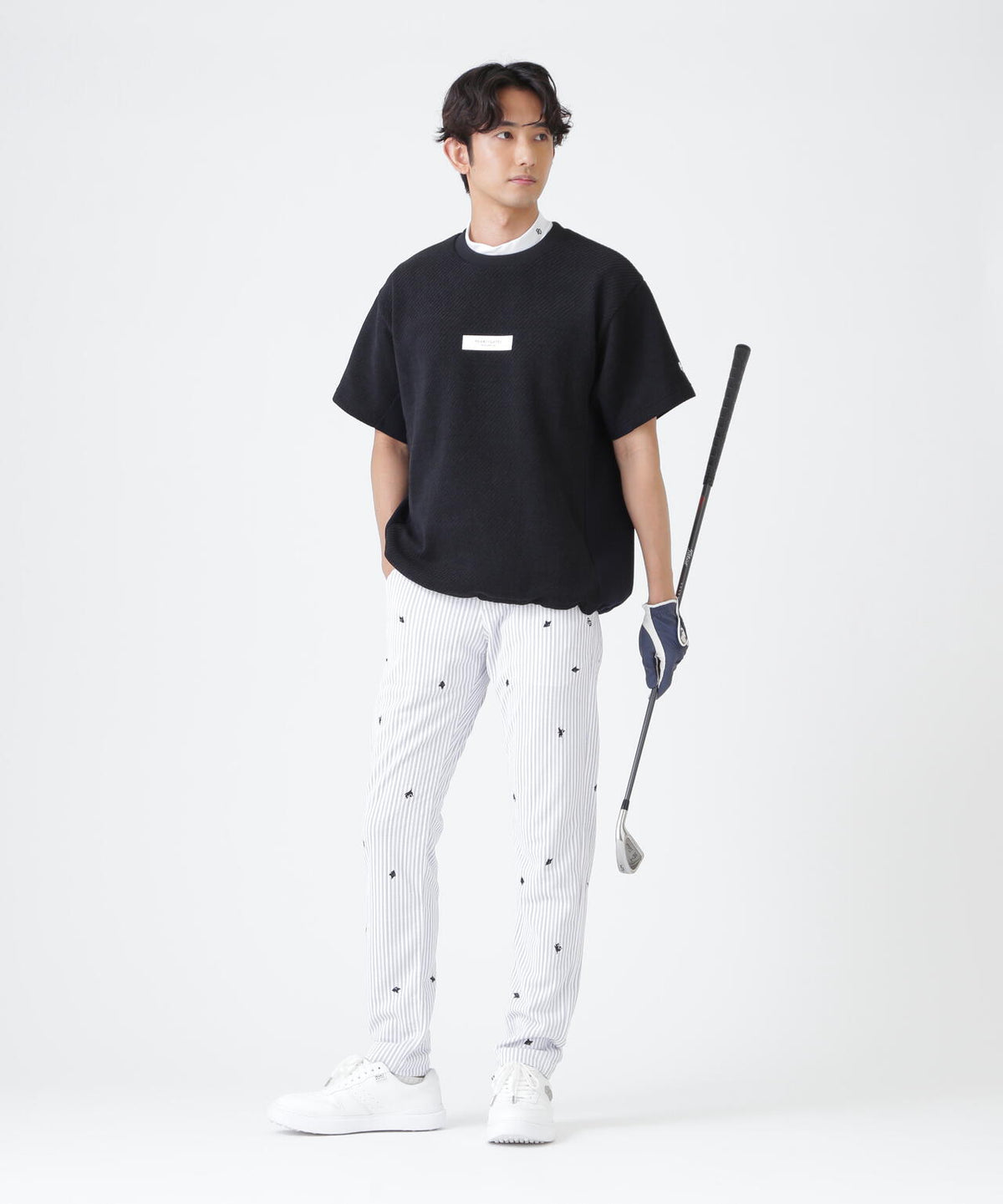 鹿の子サッカーストライプパンツ (MENS)