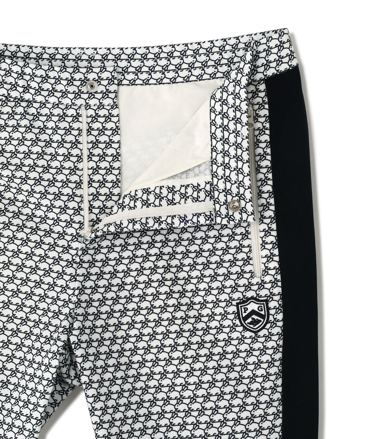 TEXBRID丸編みメッシュパンツ <もちうさぎ柄> (MENS)