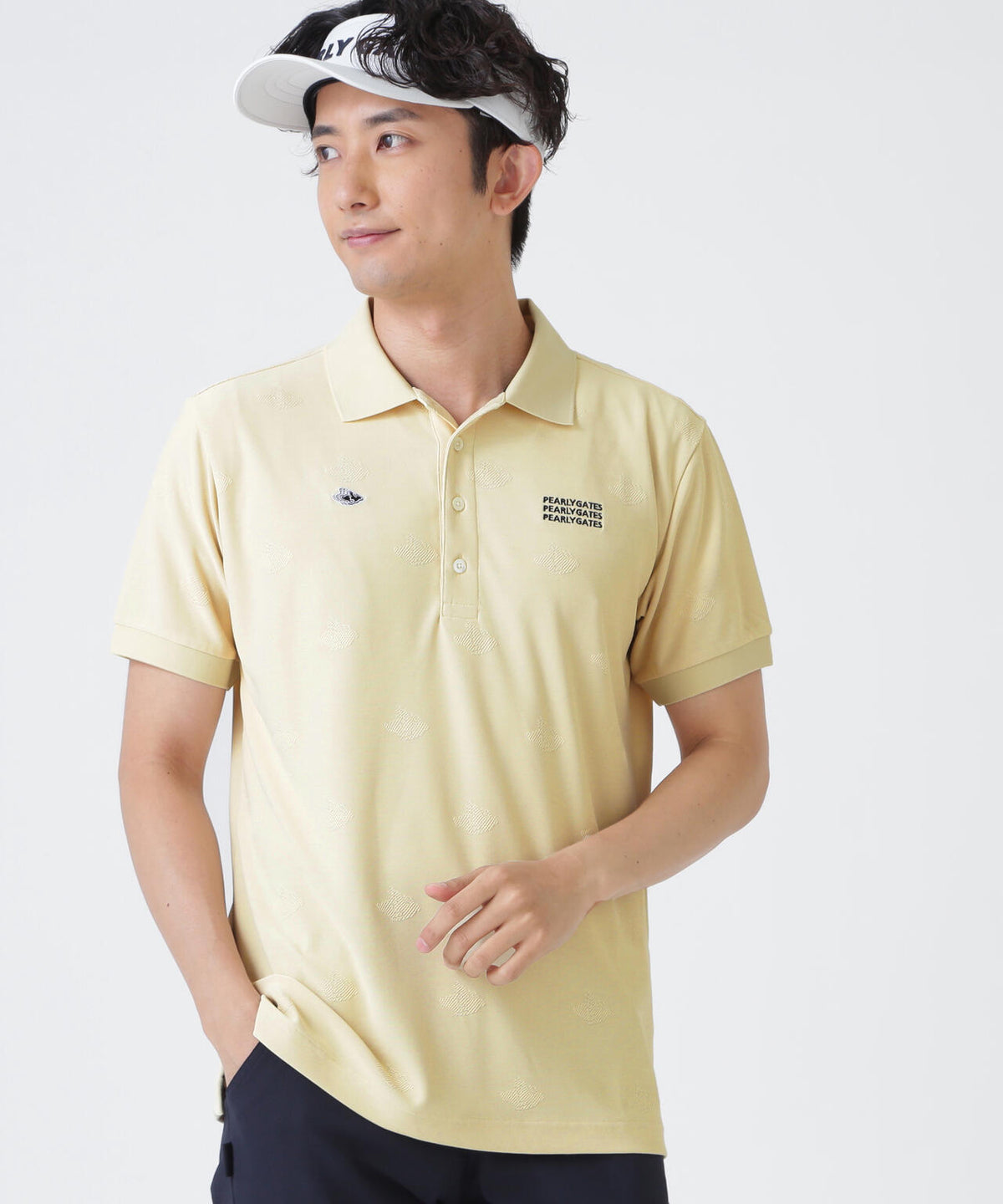 メッシュジャガード半袖ポロシャツ (MENS)