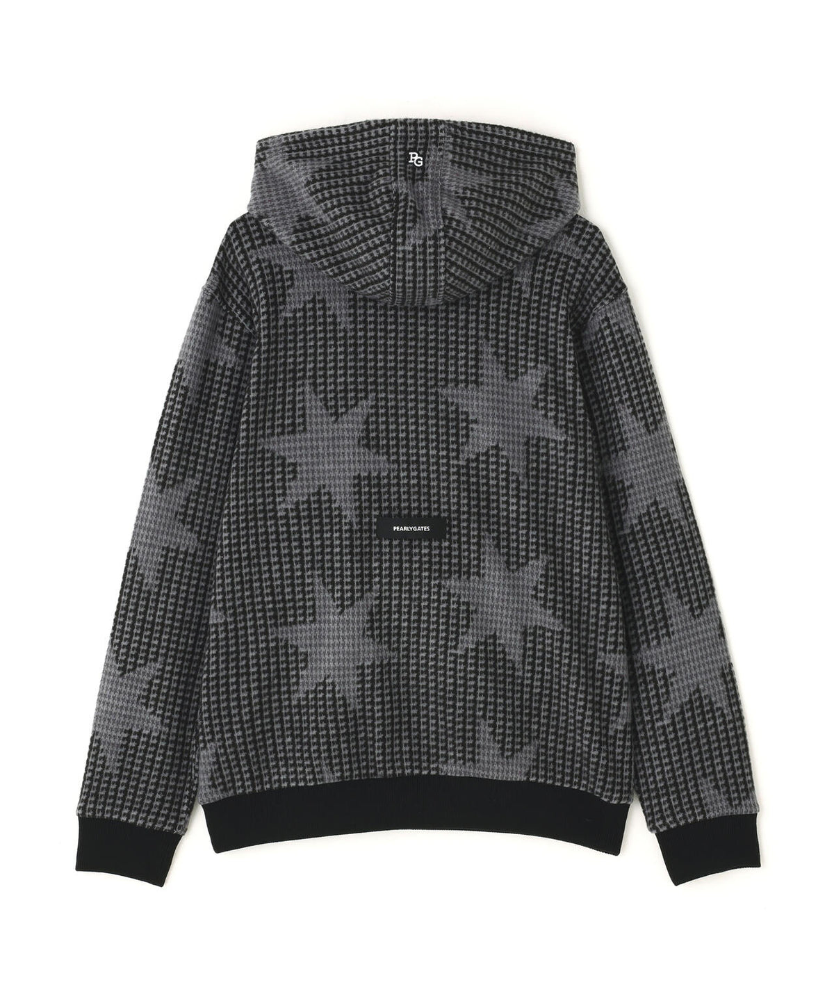 タータンチェック柄/星ジャガード柄 WJQモッサー起毛フーディプルオーバー (MENS)