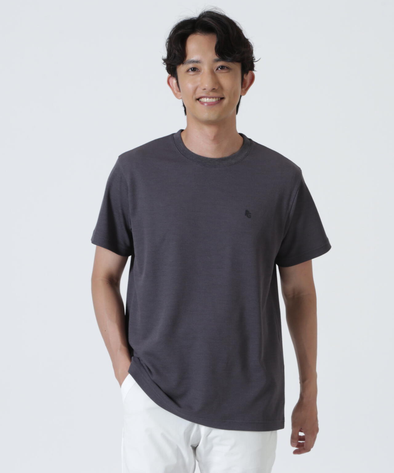 麻調合繊Tシャツ