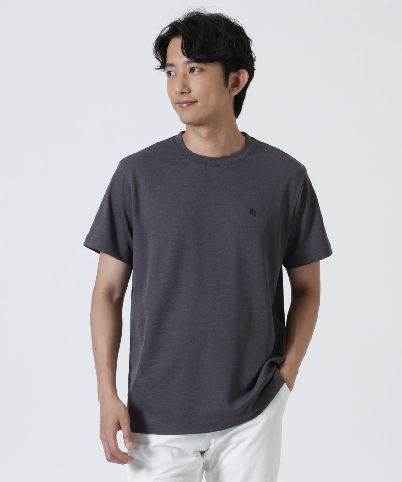 麻調合繊Tシャツ