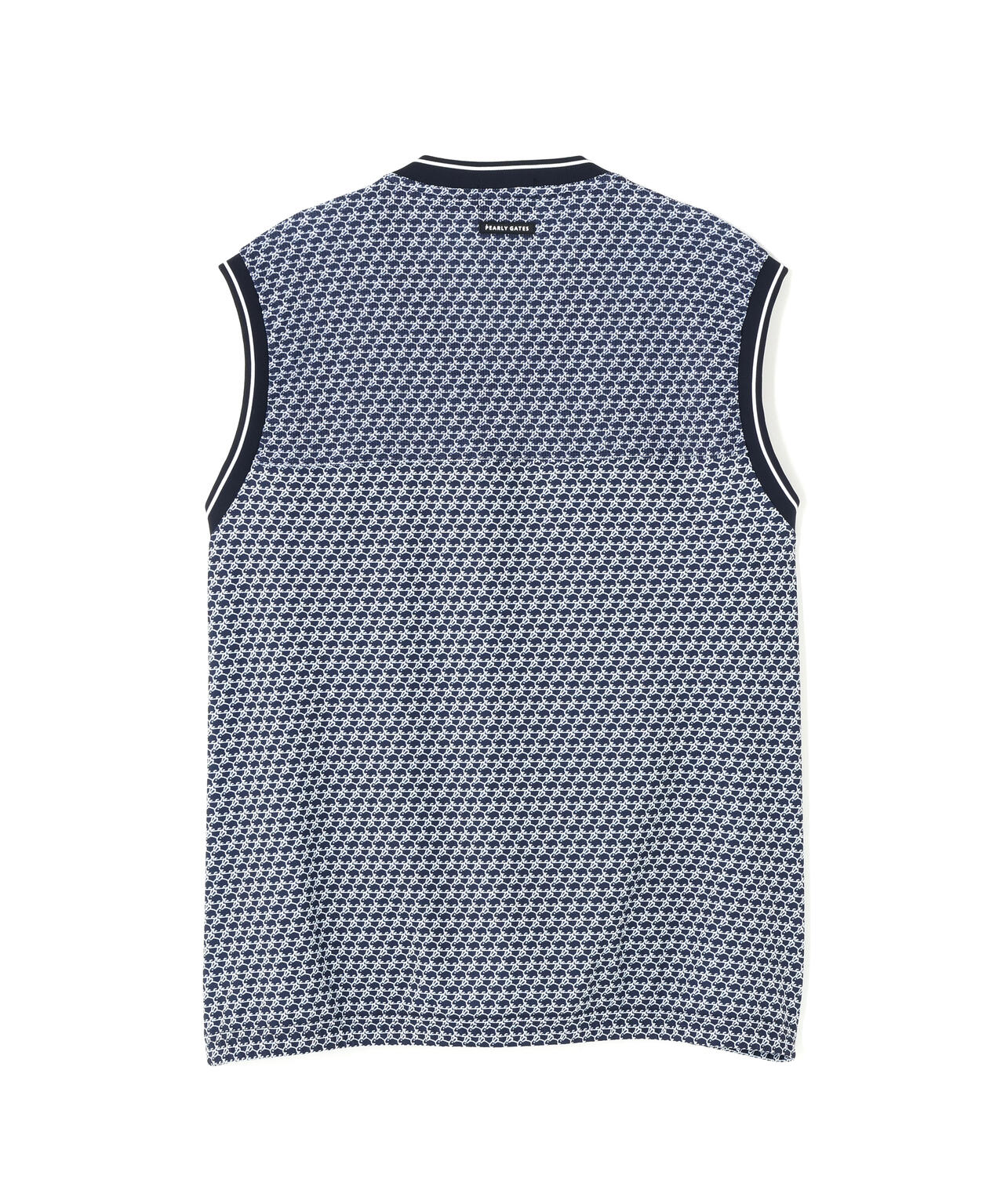 メッシュアンドメッシュVネックベスト <もちうさぎ柄> (MENS)