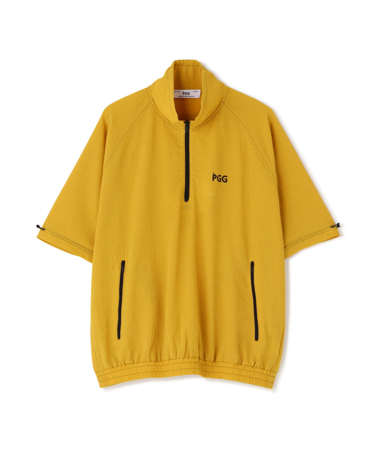 【PGG】【直営店舗&公式オンライン限定】シエスタタフタ半袖ハーフジップカットソー (MENS)