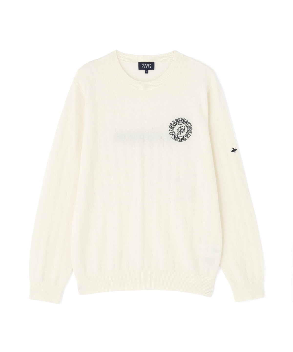 カシミヤ12G天竺クルーネックニットプルオーバー (MENS)
