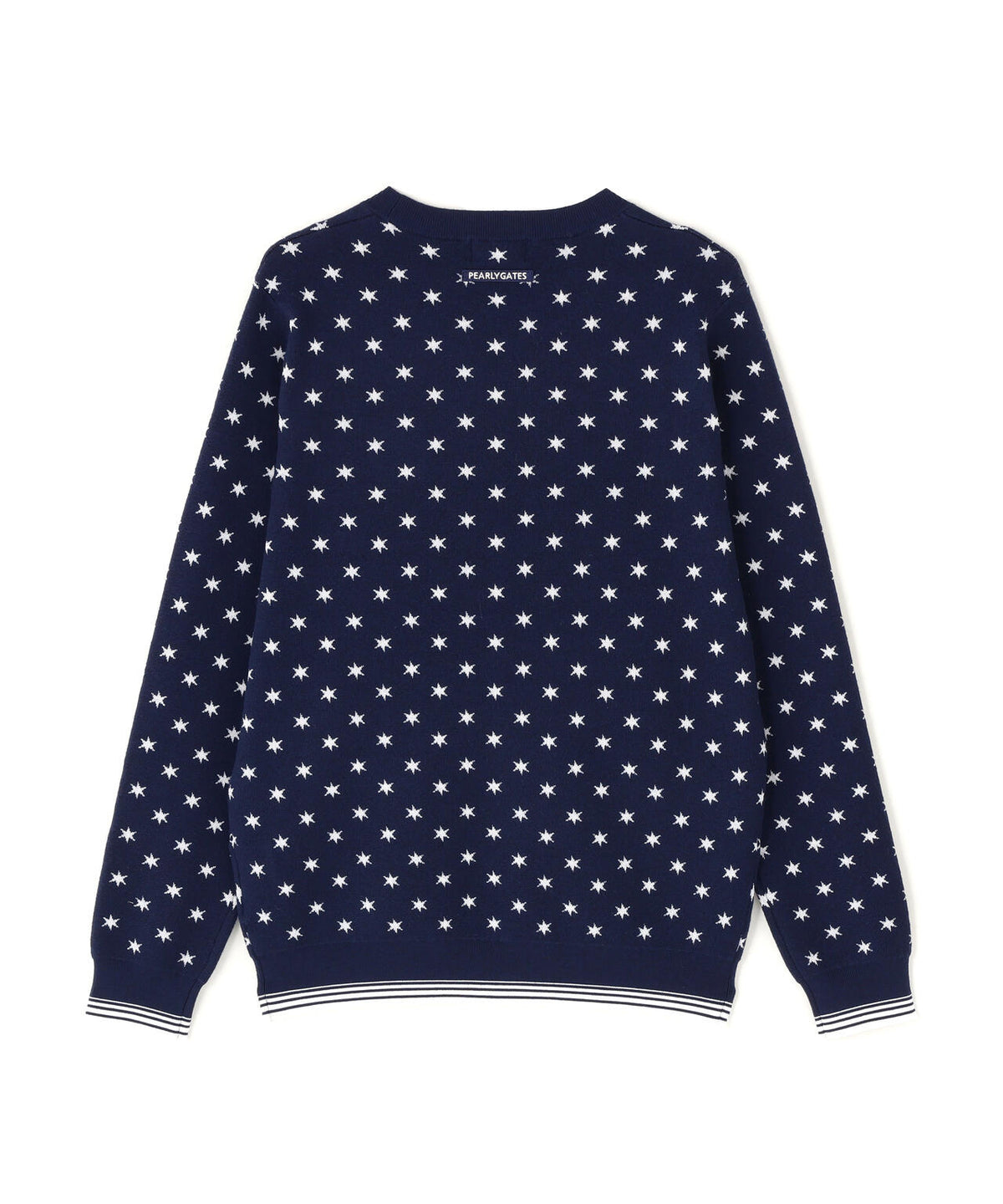 HGストレッチカシミヤクルーネックニットプルオーバー <星柄> (MENS)
