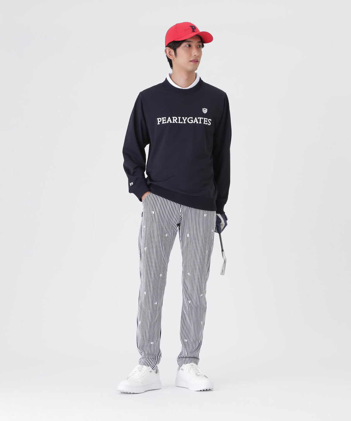 Pyヤーンベア天竺クルーネックニットプルオーバー (MENS)