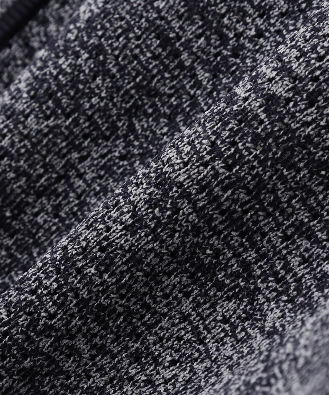12GVネックニットカーディガン <メッシュ柄> (MENS)