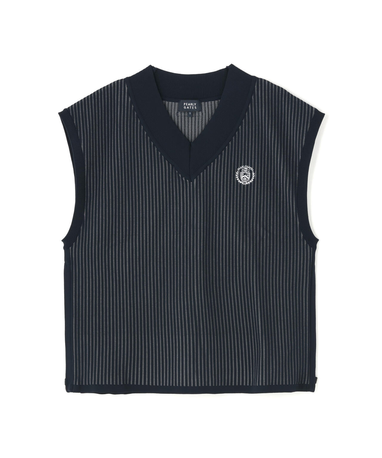 14GWJQ針抜きVネックニットベスト (MENS)