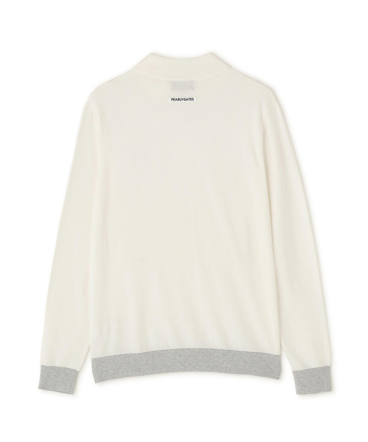 14G天竺カシミヤタッチモックネックニットプルオーバー (MENS)
