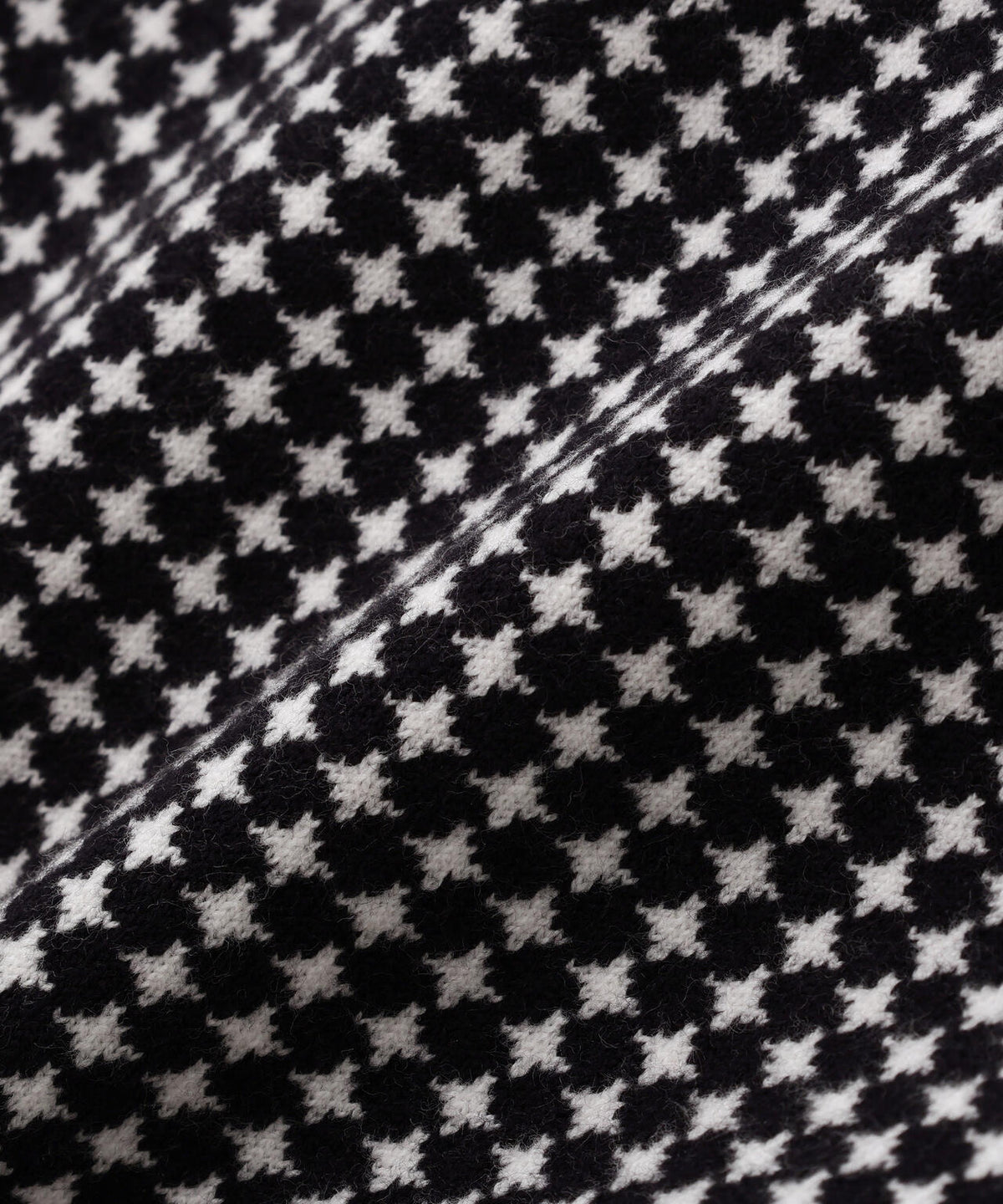 14G天竺カシミヤタッチモックネックニットプルオーバー <手裏剣千鳥> (MENS)