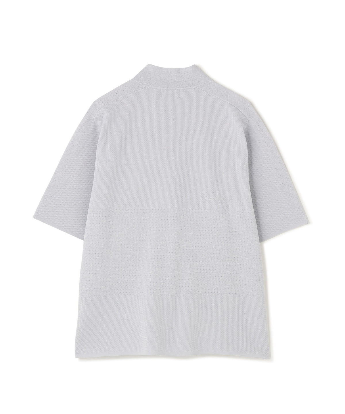 16GメッシュWJQ半袖ハーフジップニットプルオーバー (MENS)