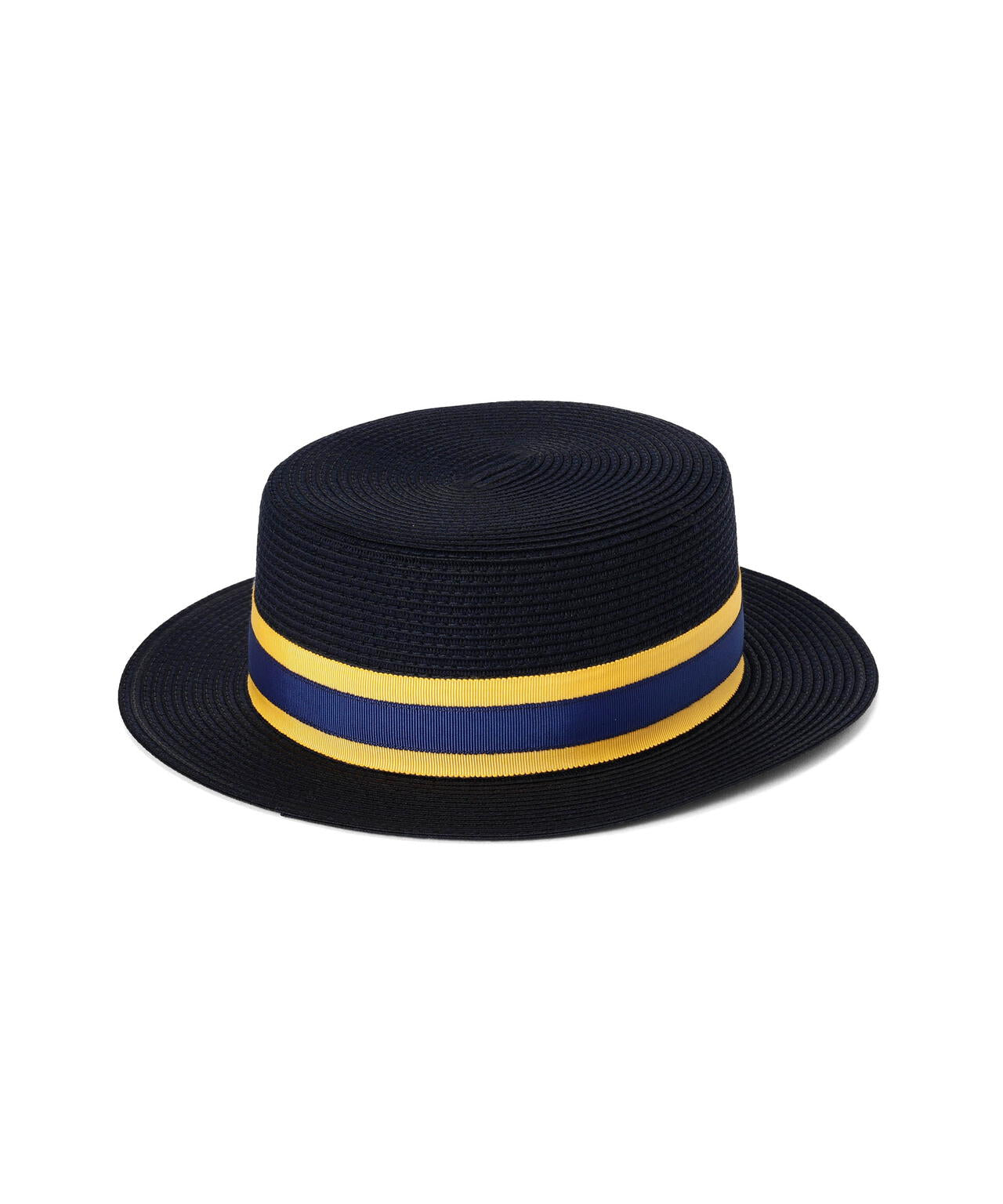 ストライプリボンカンカン帽 (UNISEX)