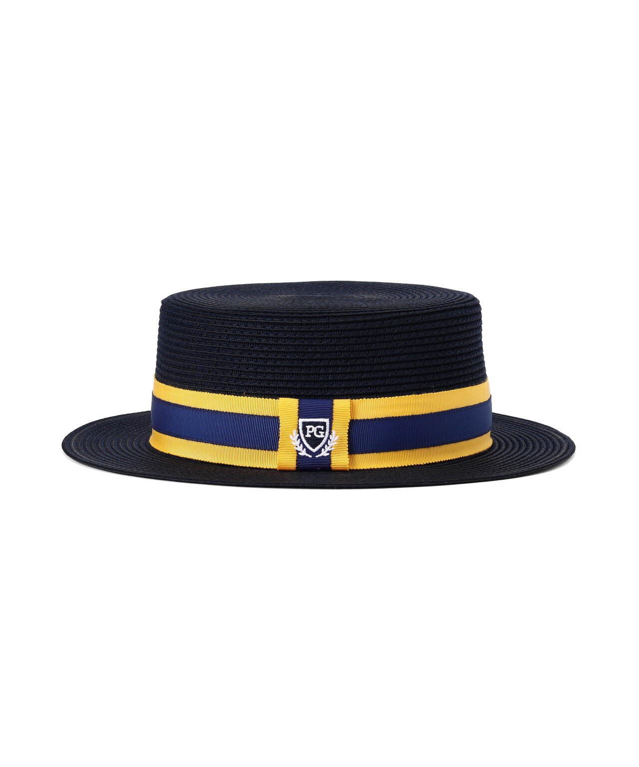 ストライプリボンカンカン帽 (UNISEX)