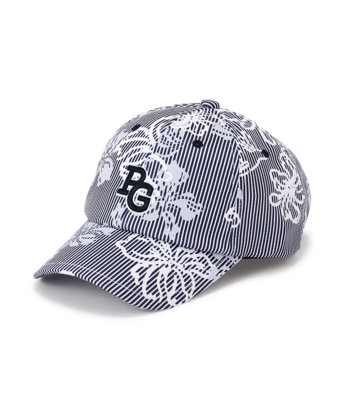 ウサギブルームストライプ柄キャップ (UNISEX)