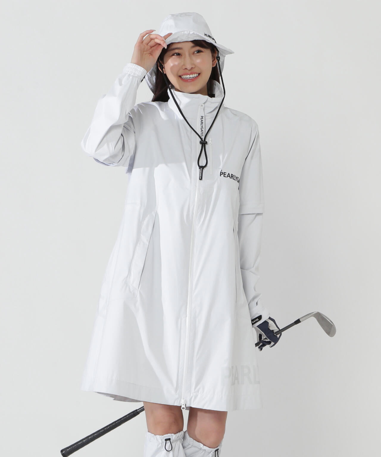 NYストレッチタフタ3L レインワンピース (LADIES)
