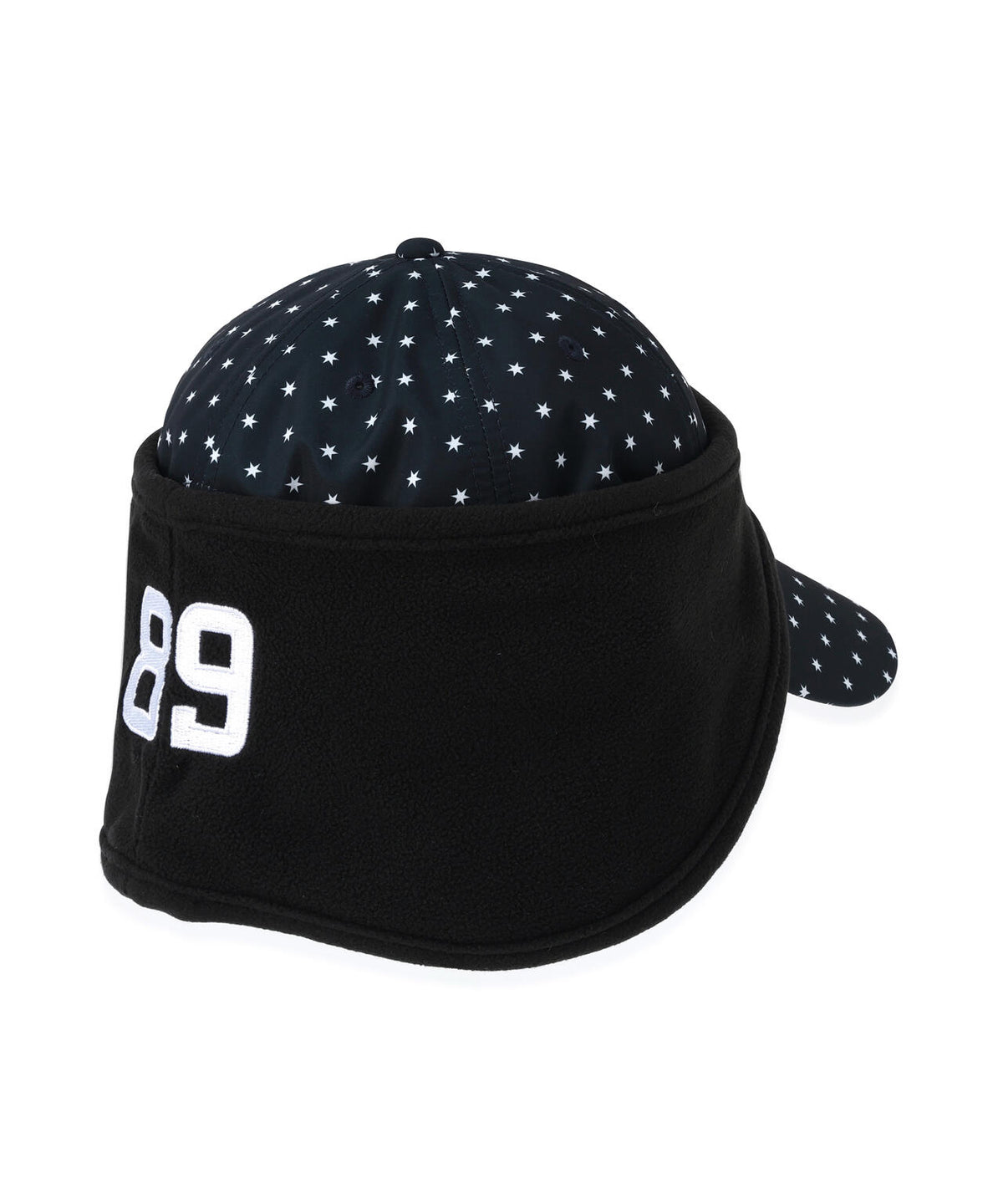 耳当て付き2WAYキャップ <キラ星ドット柄> (UNISEX)