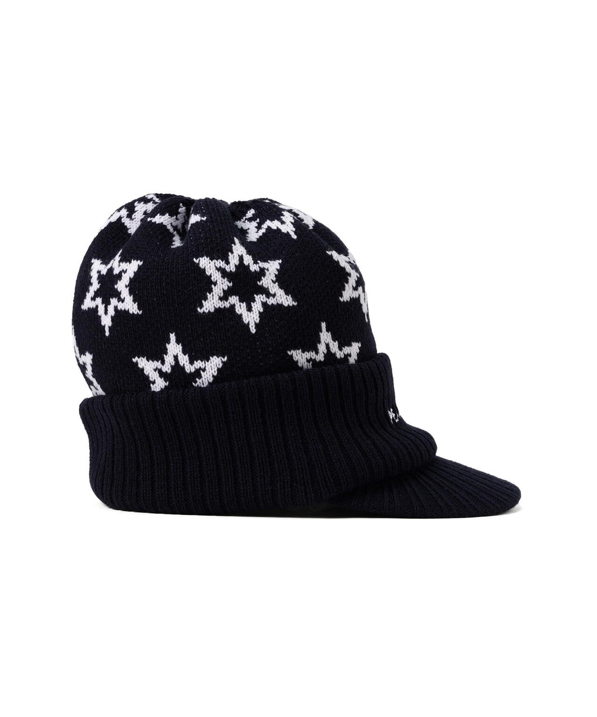 つば付きニットワッチ <キラ星柄> (UNISEX)