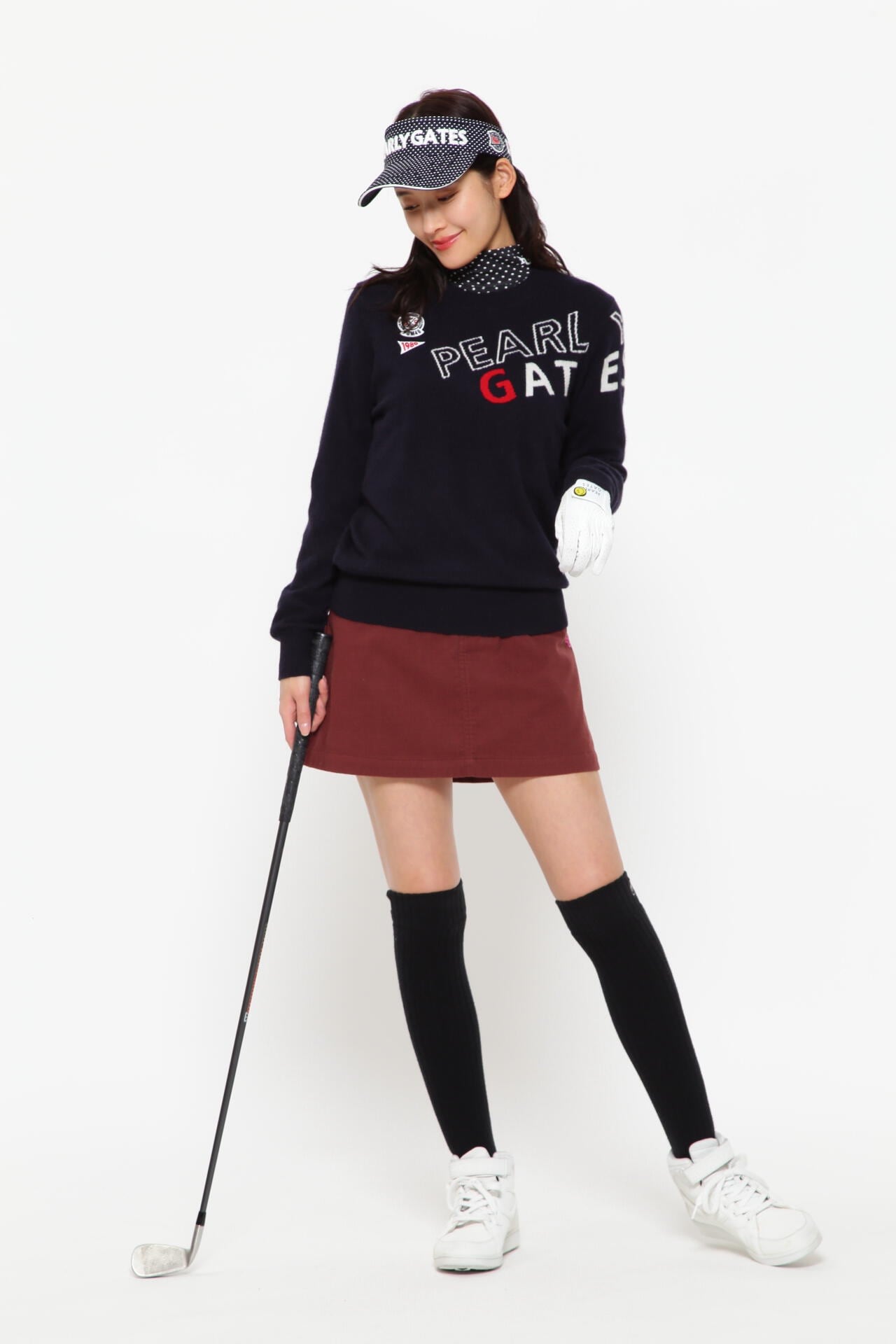 カシミヤ クルーネックニットプルオーバー