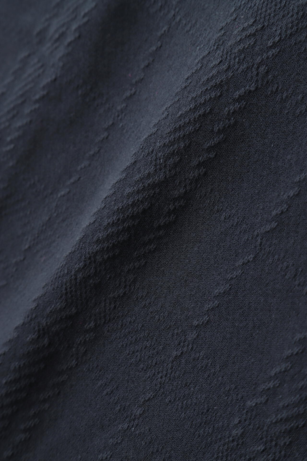 コットン裏毛ジャガード フーディワンピース