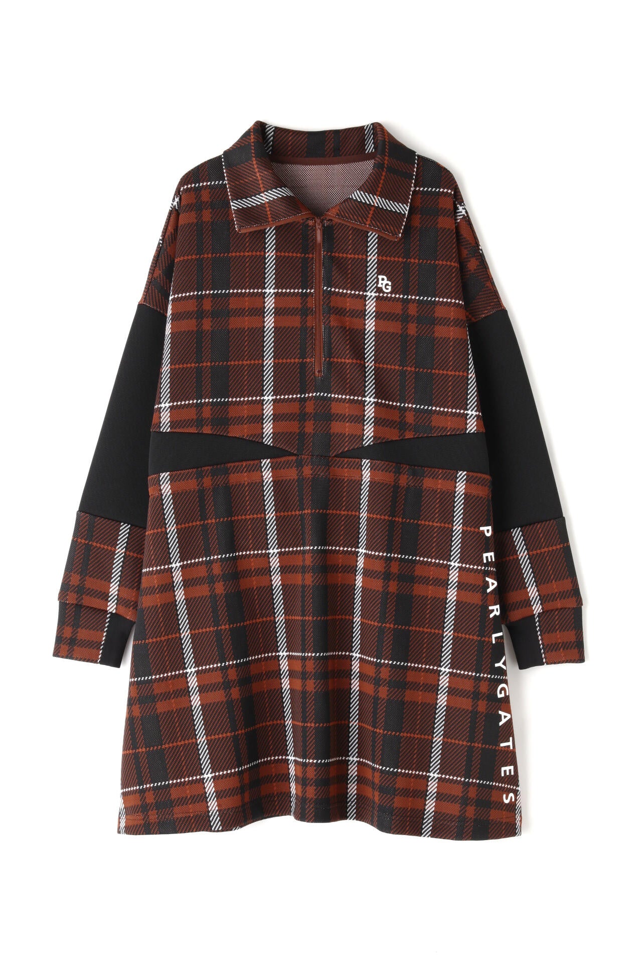 Wジャガード ワンピース <CHECKシリーズ>