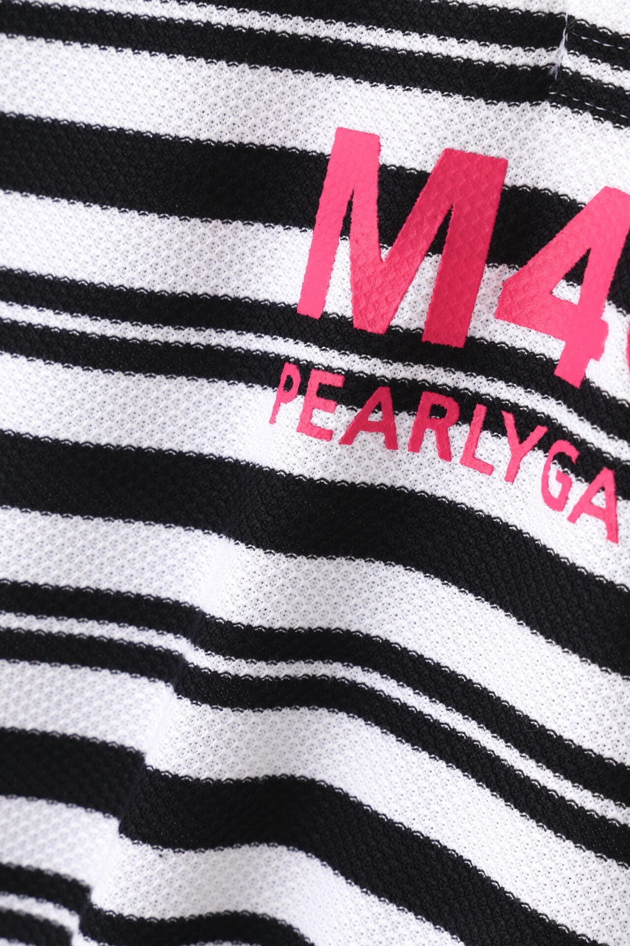 裏使いハニカムボーダー 半袖ポロワンピース